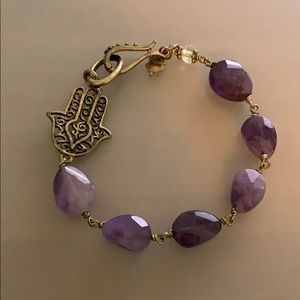 Purple Gem Bracelet